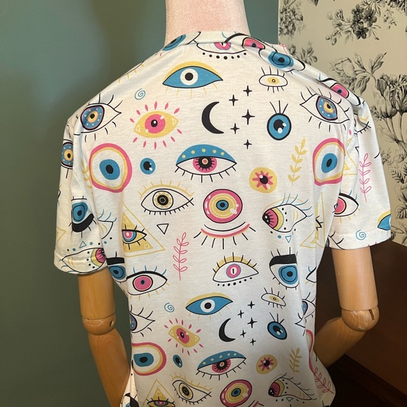 NWOT Shein Evil Eye Tee Large - Picture 5 of 6